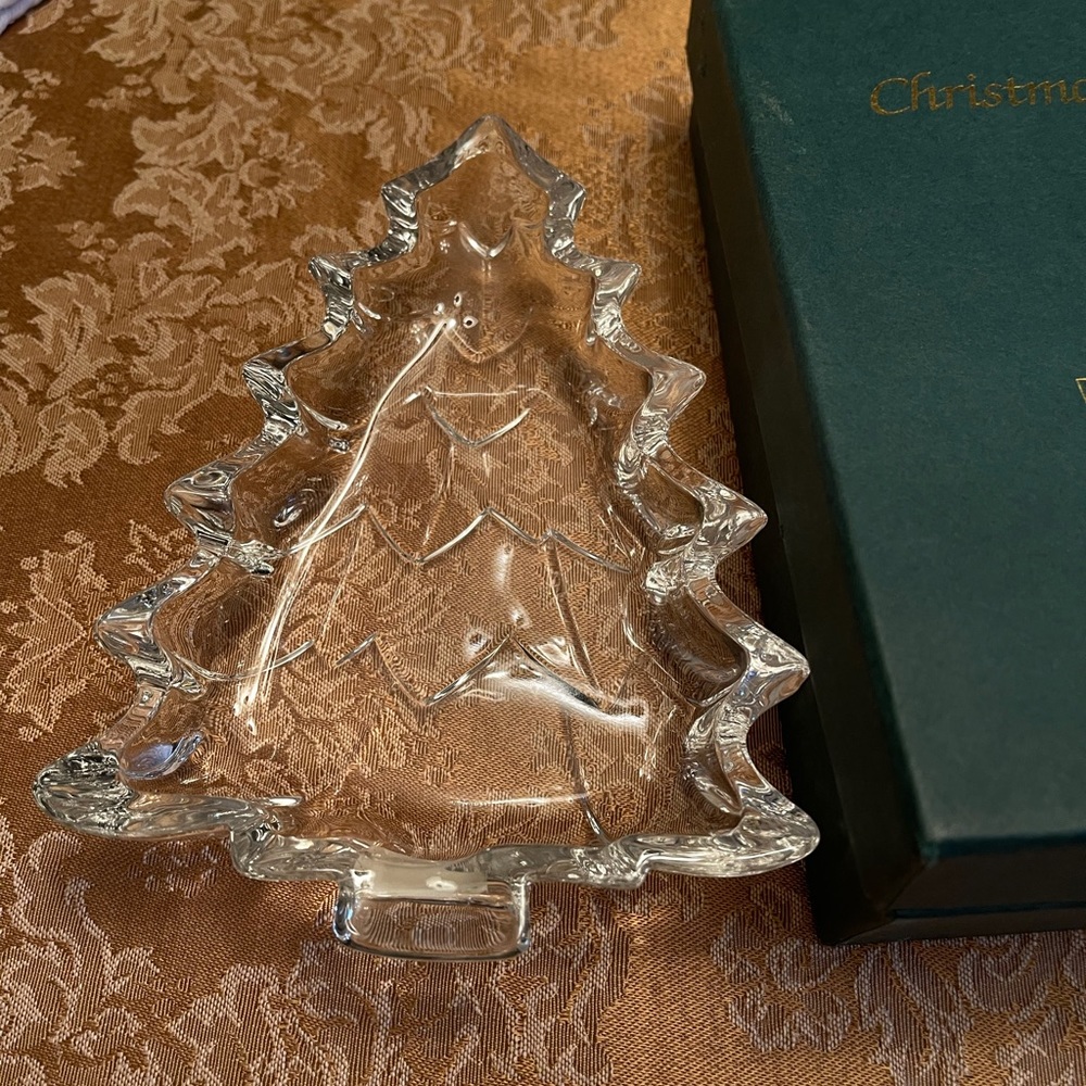 Waterford crystal Christmas tree with box